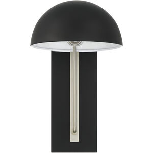 Kahn 1 Light 10 inch Midnight and Satin Aluminum Outdoor Lantern