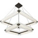 Neoness LED 34.25 inch Weathered Brass Grand Chandelier Ceiling Light in Clear