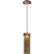 Parallel LED 2.3 inch Burnished Bronze Pendant Ceiling Light in Bronze Granite, 2700K LED