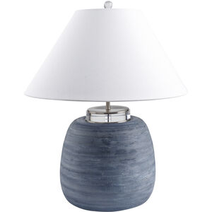 Deluxe 24.5 inch 100 watt Gray Accent Table Lamp Portable Light