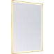 Paulding 60 X 42 inch Gold LED Mirror