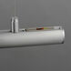 Continuum LED 47 inch Satin Aluminum Linear Pendant Ceiling Light