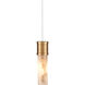 Cannula 1 Light 5.5 inch Vintage Brass Pendant Ceiling Light