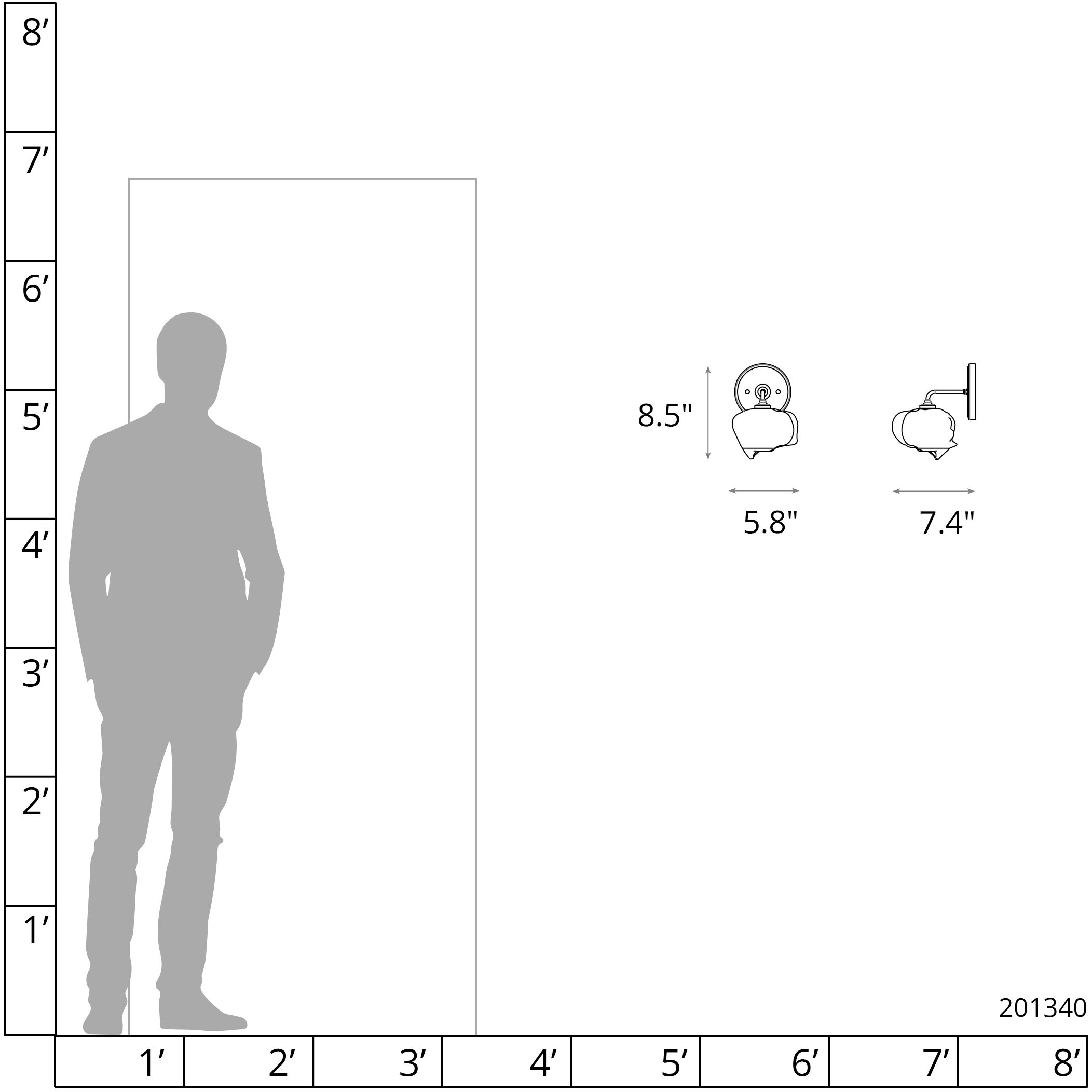 Ume 1 Light 7.4 inch Modern Brass and Modern Brass Curved Arm Bath Sconce Wall Light in Frosted, Curved Arm