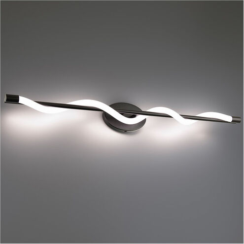 Jasmine LED 37 inch Black Bath Vanity & Wall Light, dweLED