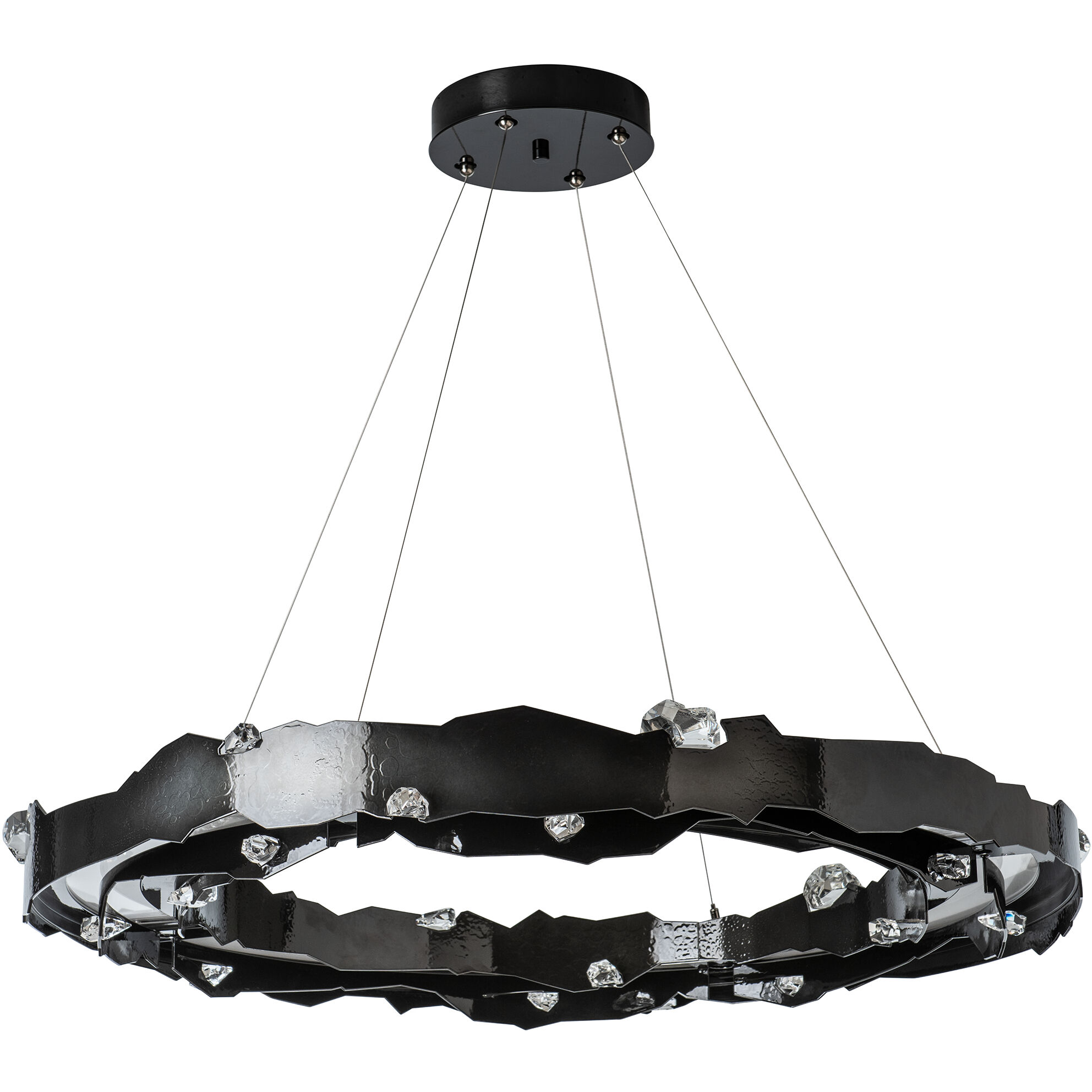 Trove LED 38.2 inch Ink Circular Pendant Ceiling Light