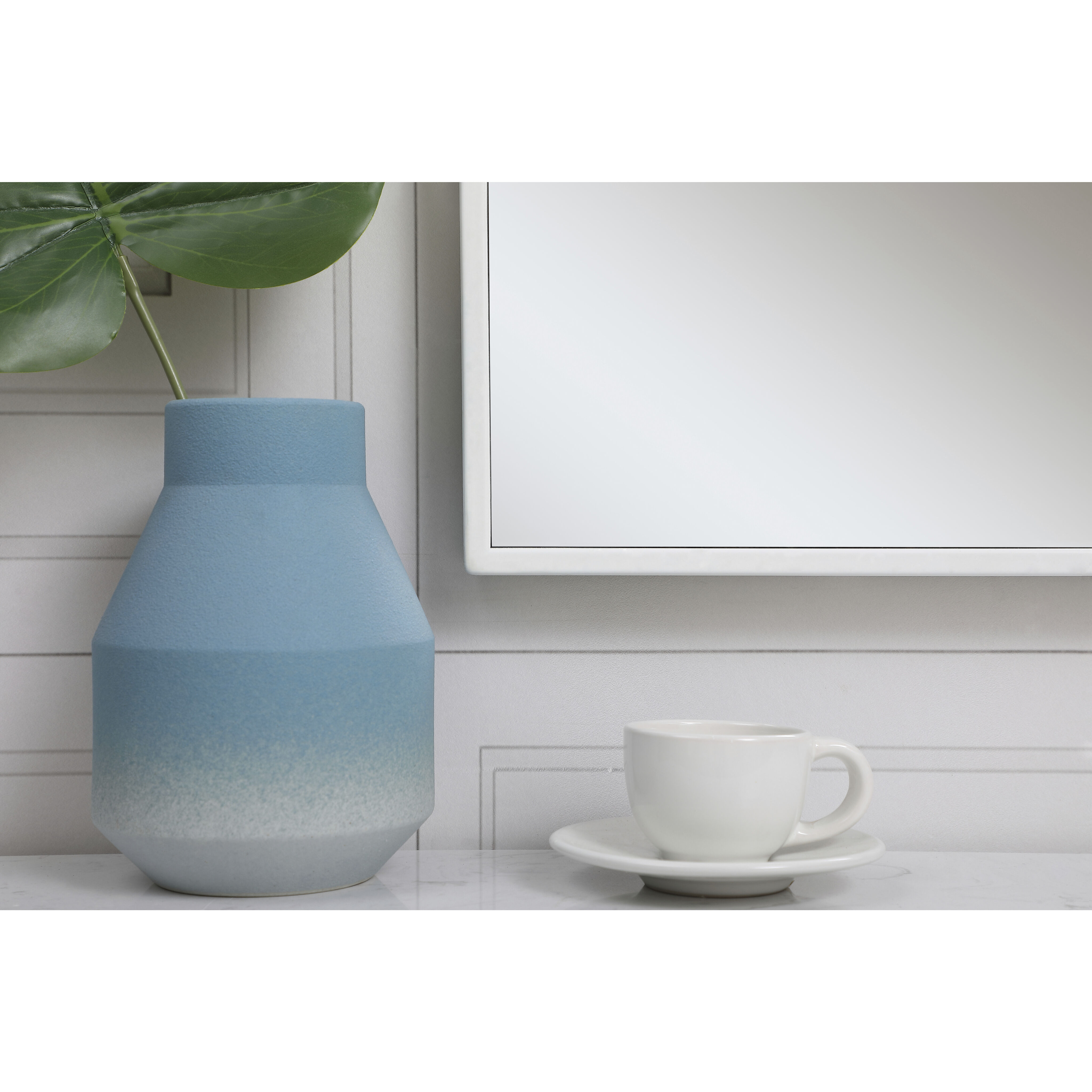 Monet 42 X 28 inch White Wall Mirror