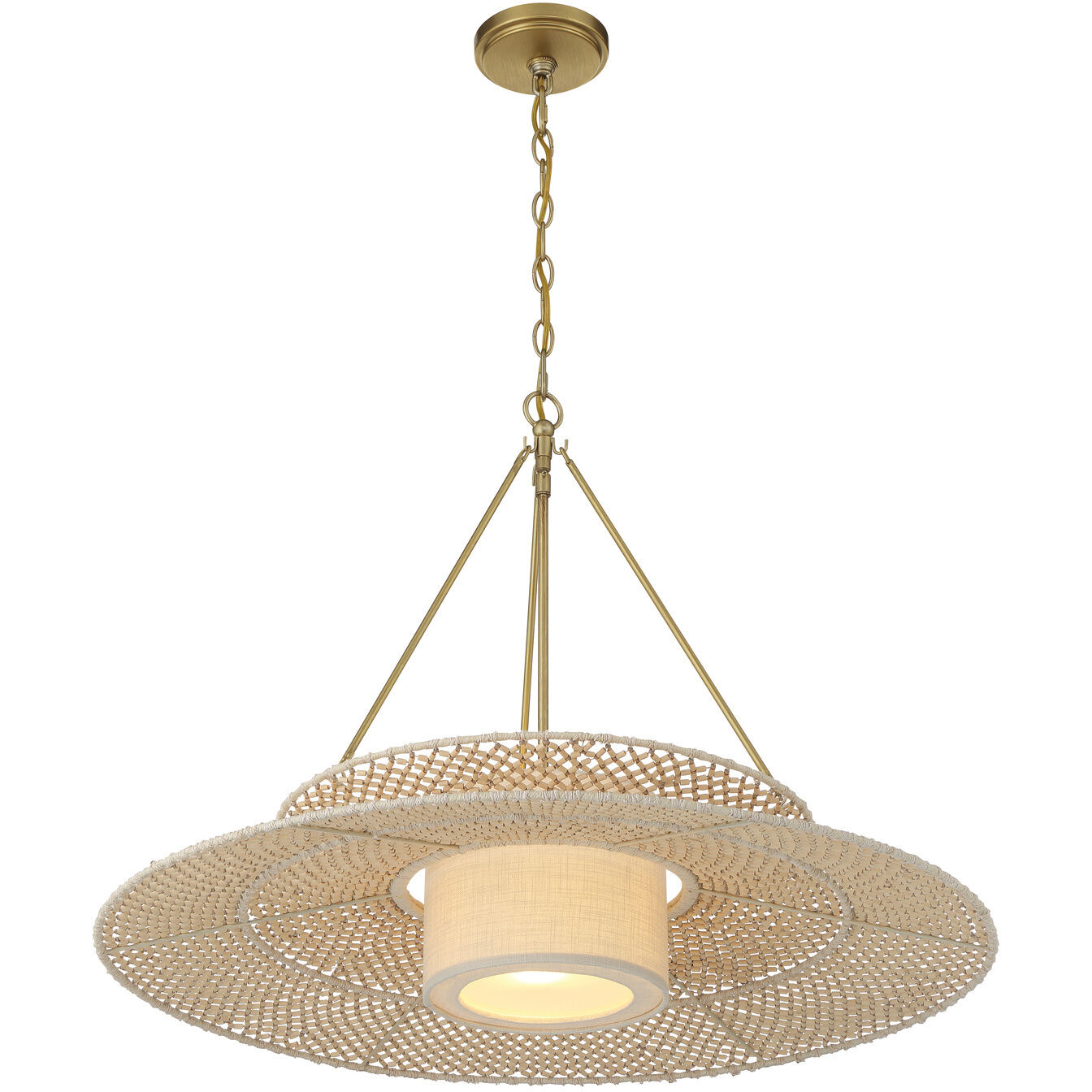 Juniper 1 Light 29.5 inch Soft Gold Chandelier Ceiling Light