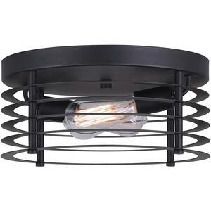 Alder 2 Light 13 inch Matte Black Flush Mount Ceiling Light