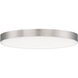 Trim LED 9 inch Satin Nickel Flush Mount Ceiling Light