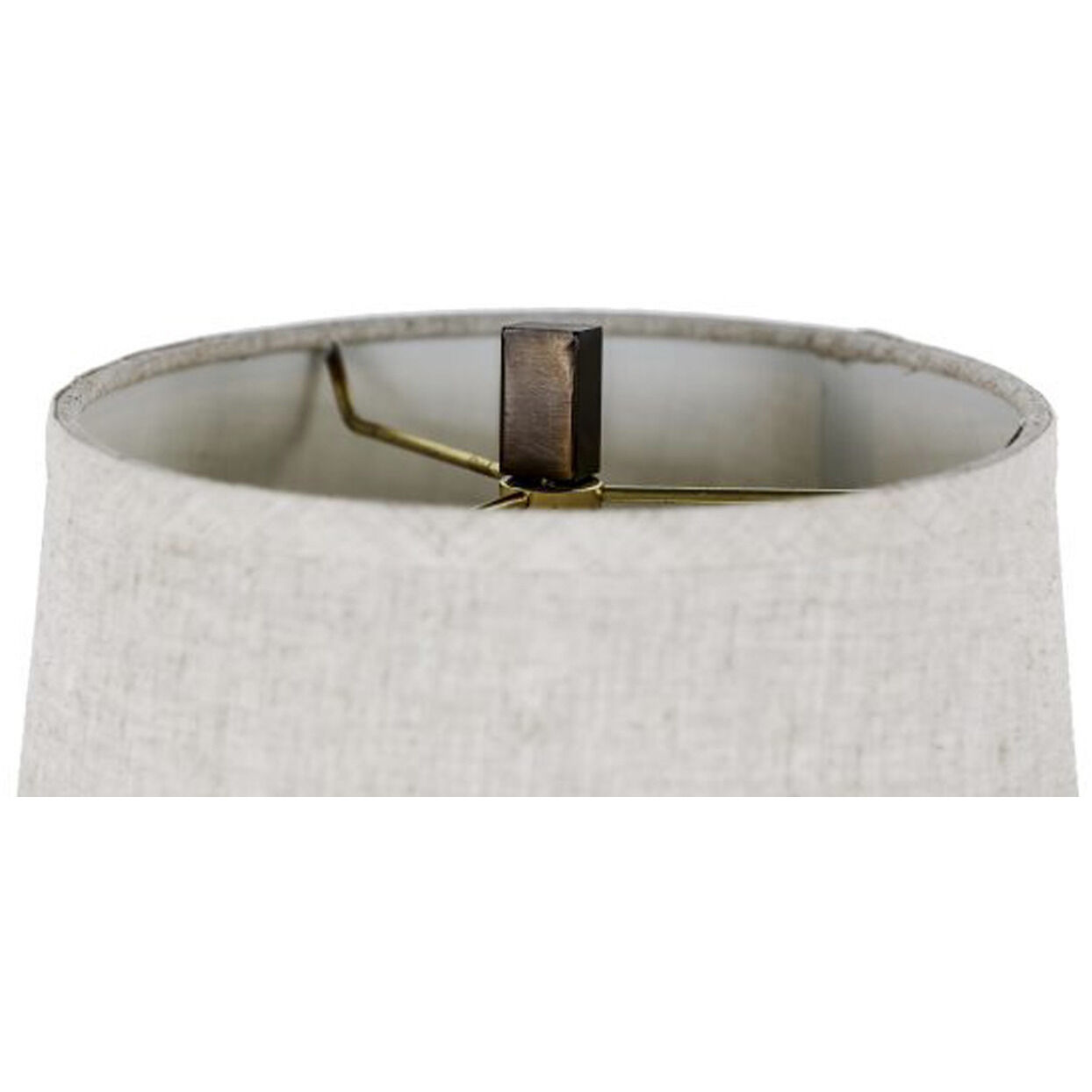 Geneva 37.25 inch Antique Brass Table Lamp Portable Light