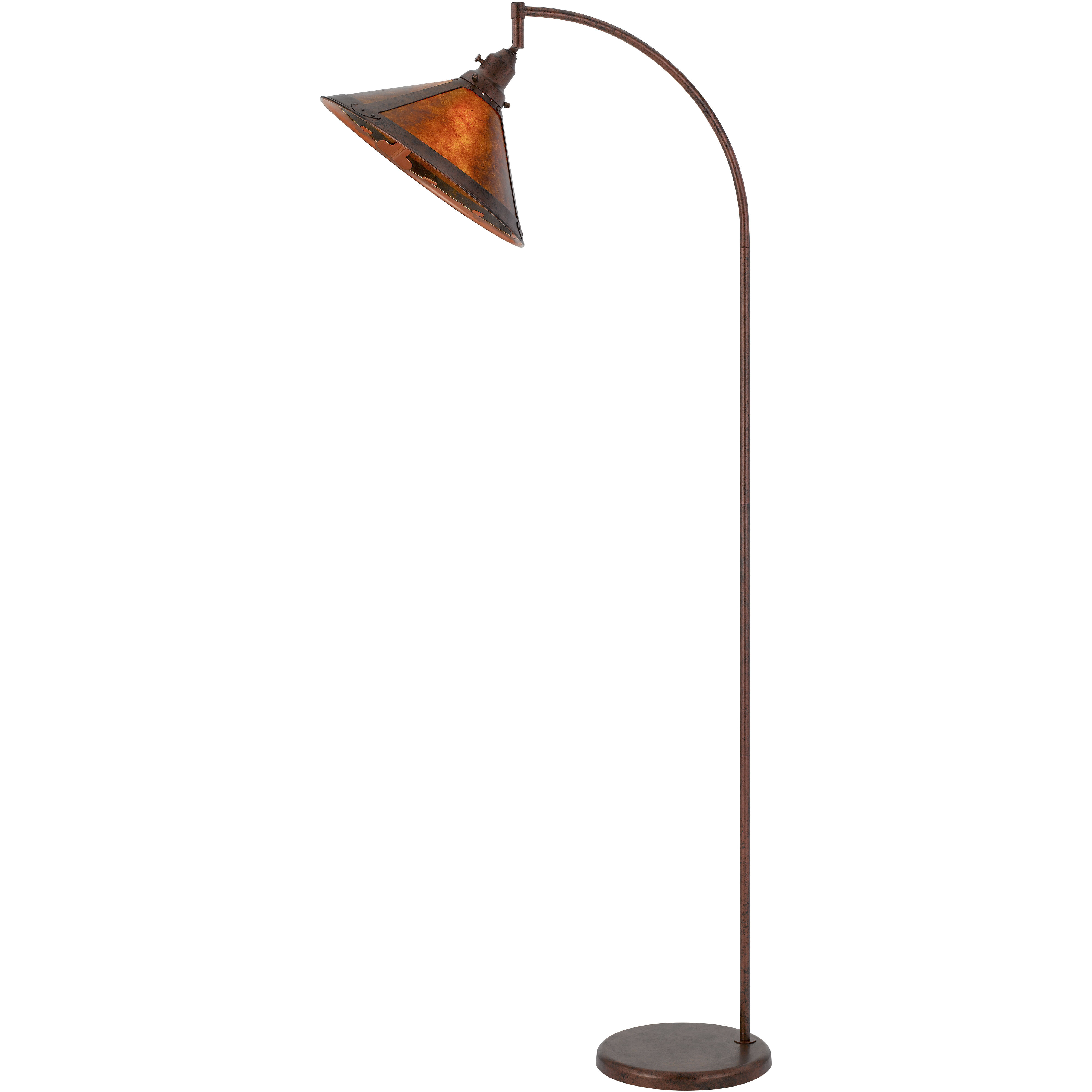 Downbridge 65 inch 60.00 watt Rust Arc Floor Lamp Portable Light