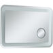 Lux 36 X 24 inch Glossy White Lighted Wall Mirror