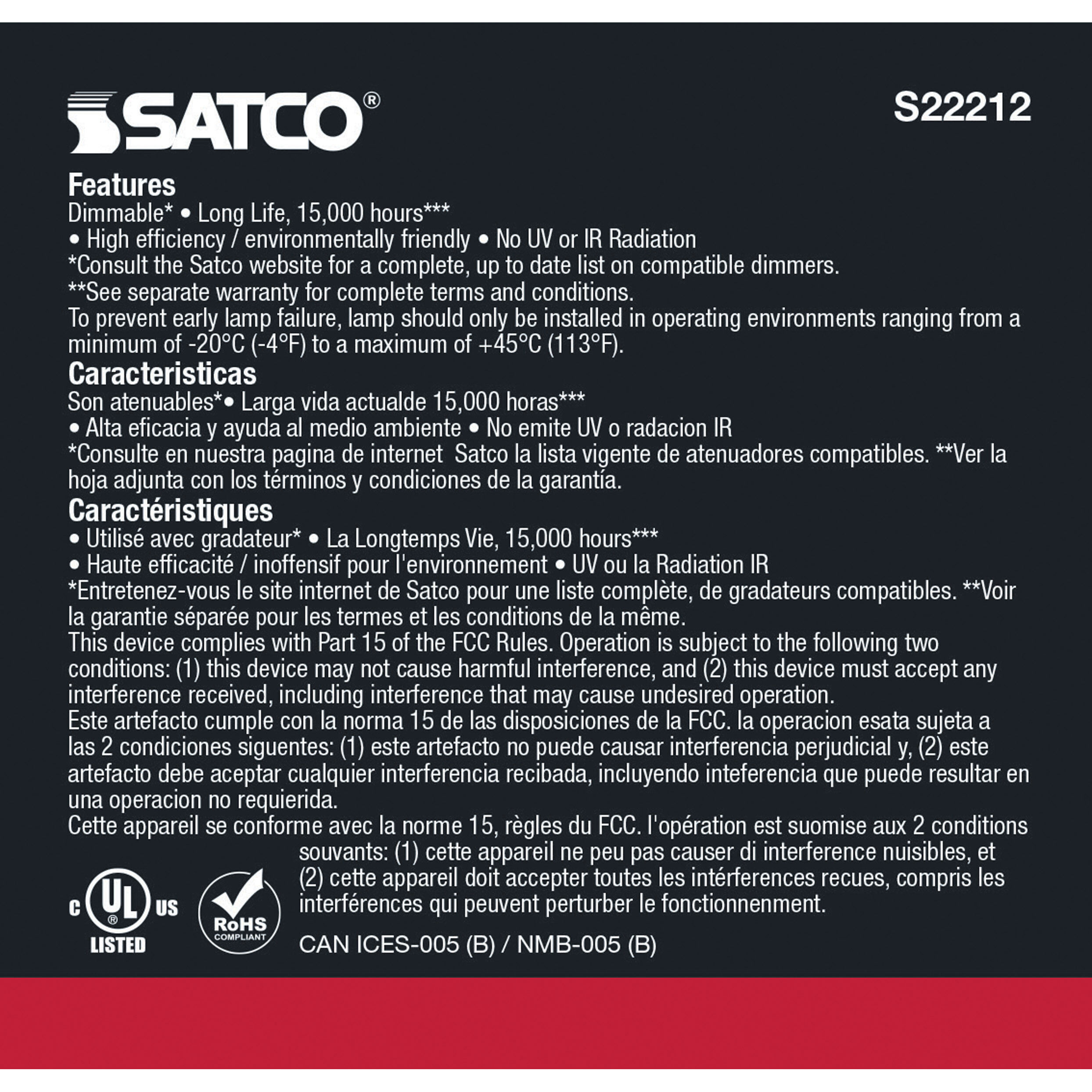 Lumos LED LED PAR Medium 8.50 watt Light Bulbs