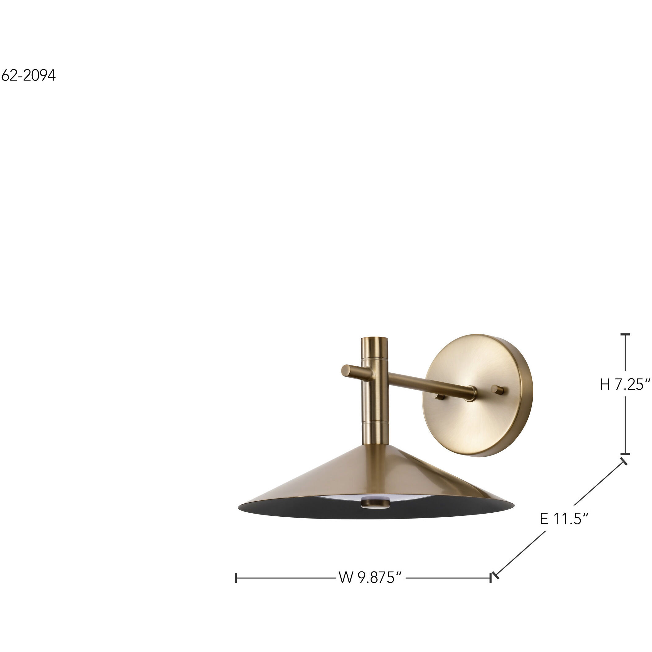 Corrine LED 9.88 inch Burnished Brass Vanity Light Wall Light