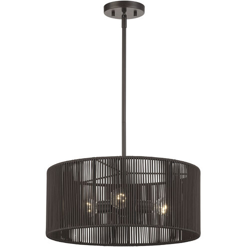 Acordia 3 Light 18 inch English Bronze Pendant Chandelier Ceiling Light