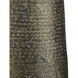 Brigadier 66 inch 150 watt Antique Brass and Black and Whitewash Floor Lamp Portable Light