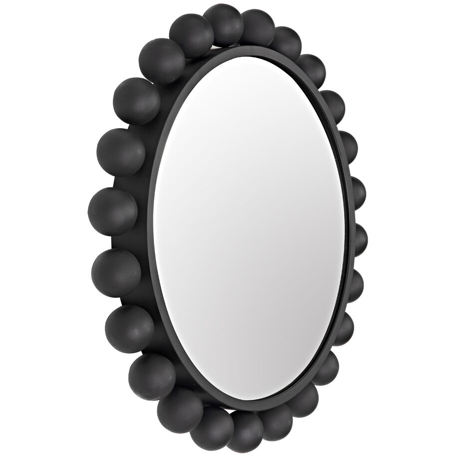 Cooper 33 X 33 inch Matte Black Mirror