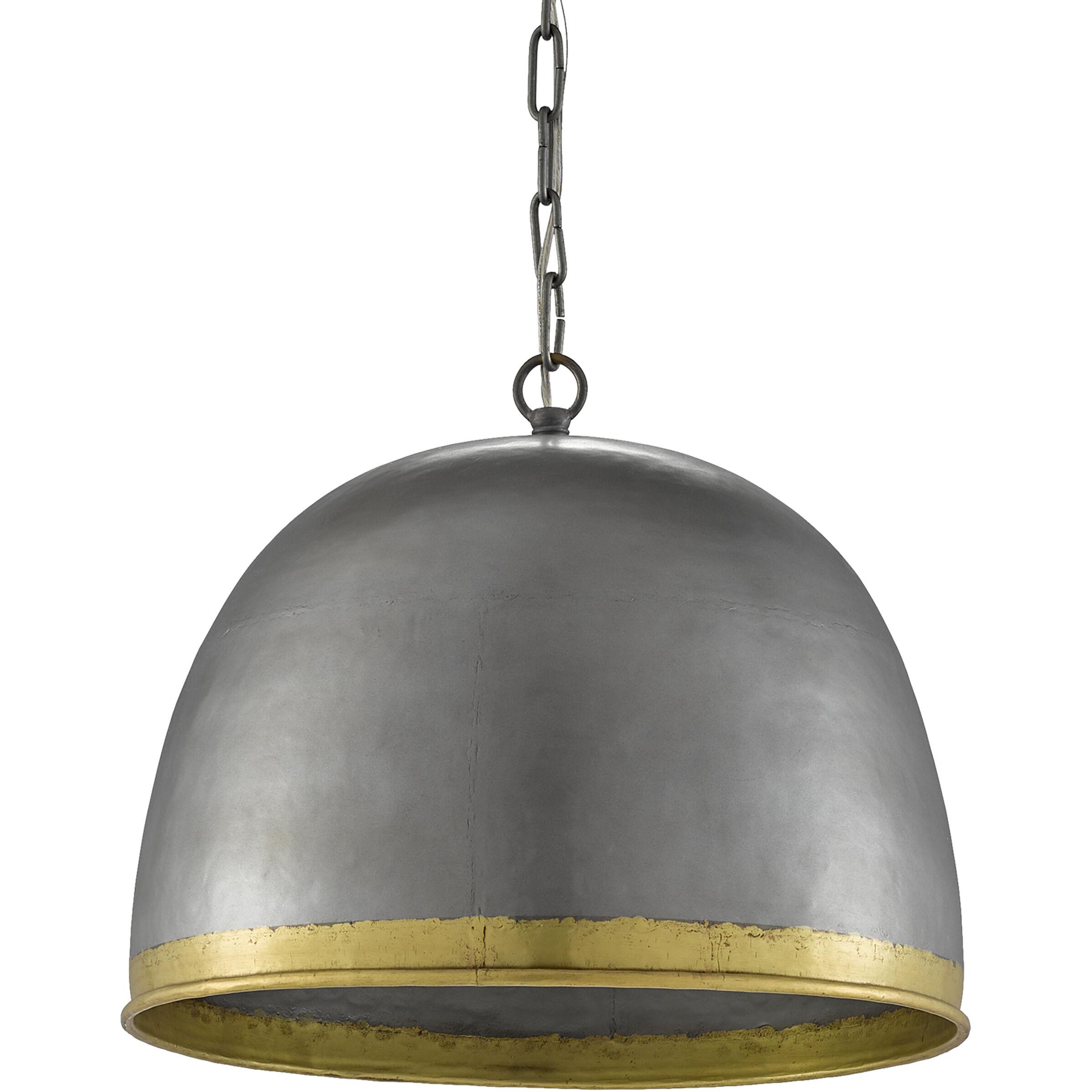 Matute 1 Light 17 inch Pewter/Polished Brass Pendant Ceiling Light
