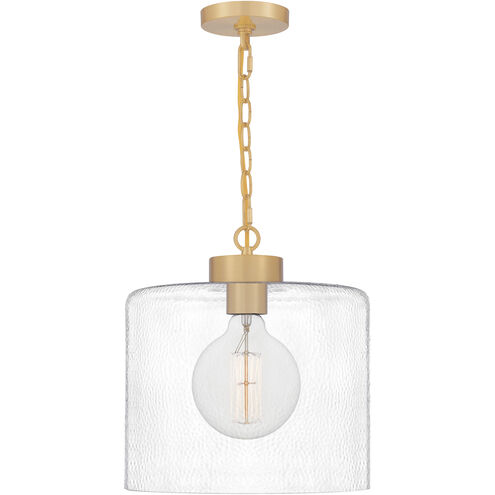 Quoizel Abner 1 Light 12 inch Aged Brass Mini Pendant Ceiling Light ABR1512AB - Open Box