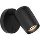 Koto 6.54 inch Matte Black Interior Reading Light Wall Light