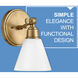 Arti 1 Light 7 inch Heritage Brass Vanity Light Wall Light