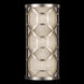 Allegretto 2 Light 8 inch Silver ADA Sconce Wall Light in White Textured Linen