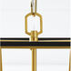 AH by Alexa Hampton Curt 3 Light 16 inch Midnight Black Lantern Chandelier Ceiling Light