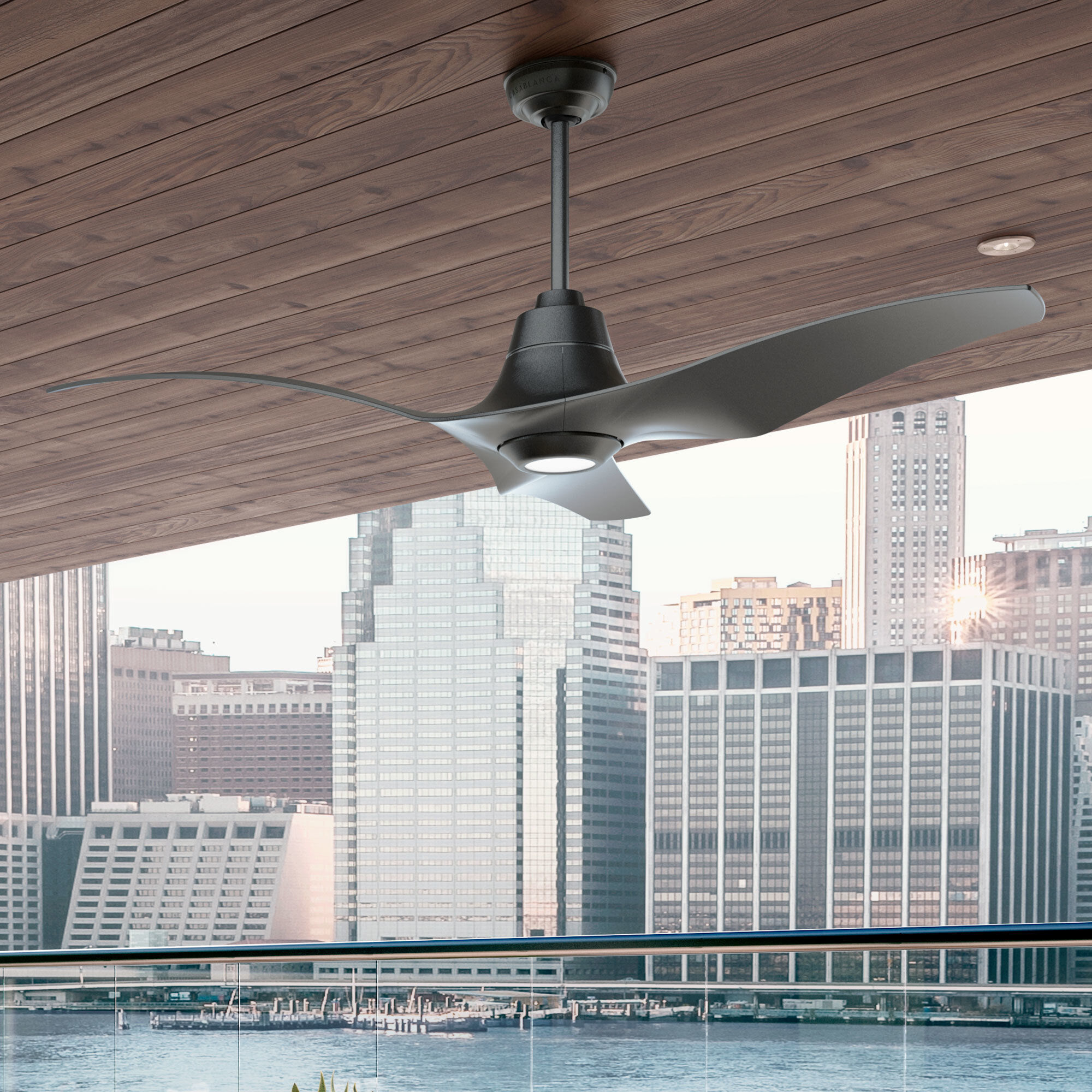 Stingray 60 inch Granite Outdoor Ceiling Fan
