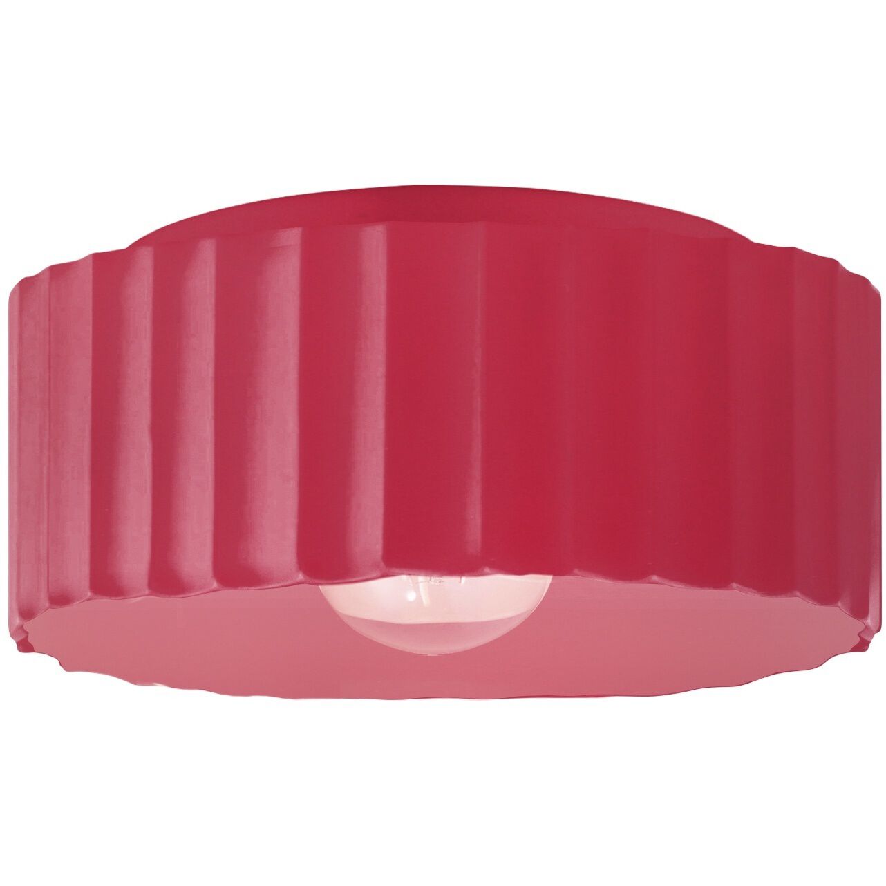 Radiance 1 Light 13 inch Cerise Flush Mount Ceiling Light