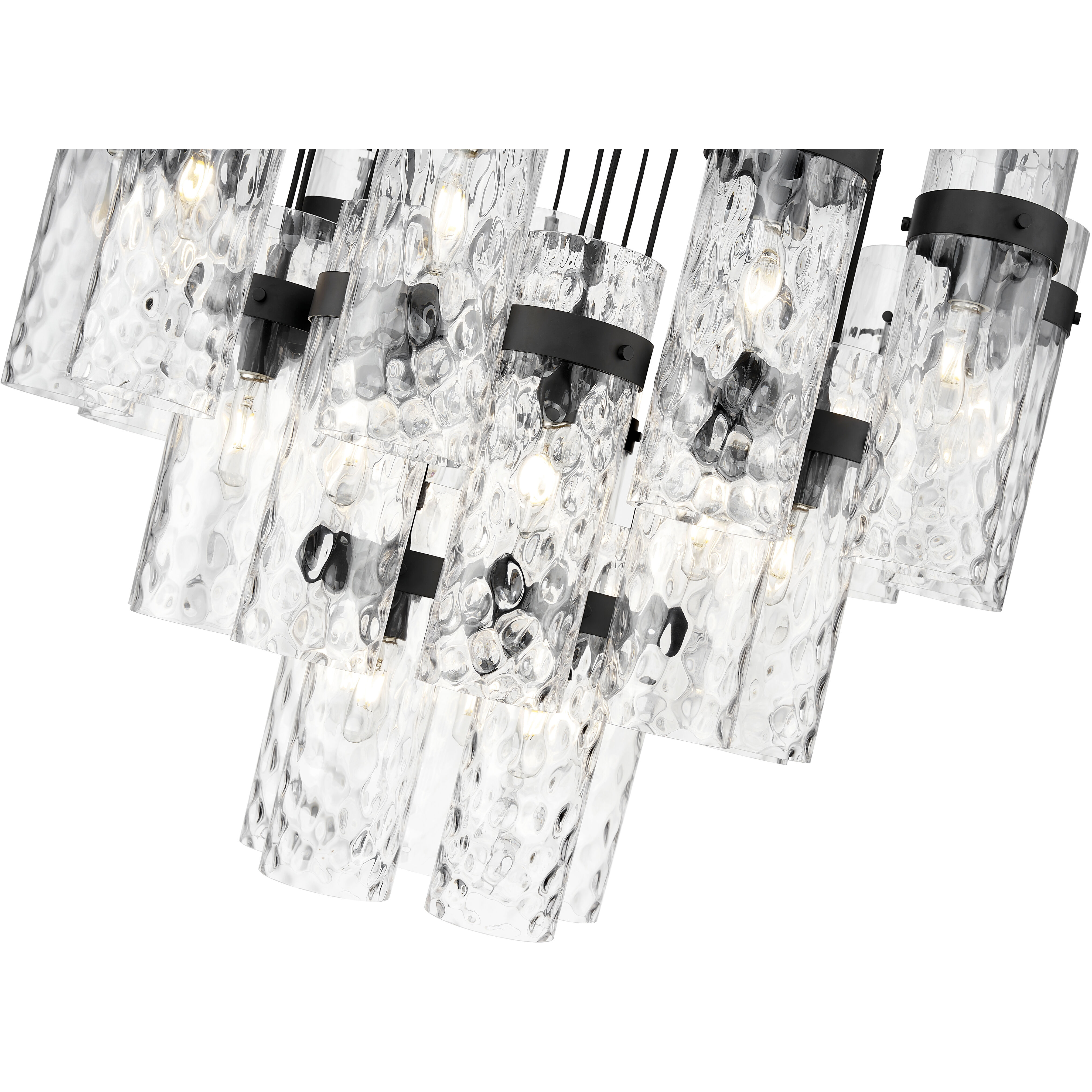 Fontaine 27 Light 39.5 inch Matte Black Chandelier Ceiling Light