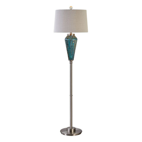 Almanzora 67 inch 150 watt Brushed Nickel Floor Lamp Portable Light