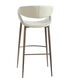 Luna 40.55 inch Light Gray and Walnut Bar Stool