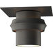 Twilight 1 Light 9 inch Coastal Natural Iron Outdoor Semi-Flush
