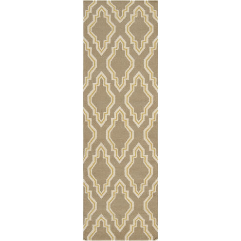 Fallon 96 X 30 inch Taupe, Mustard, Cream Rug