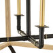 Lowcountry 4 Light White Oak and Matte Black and Spartina Gold Pendant Ceiling Light
