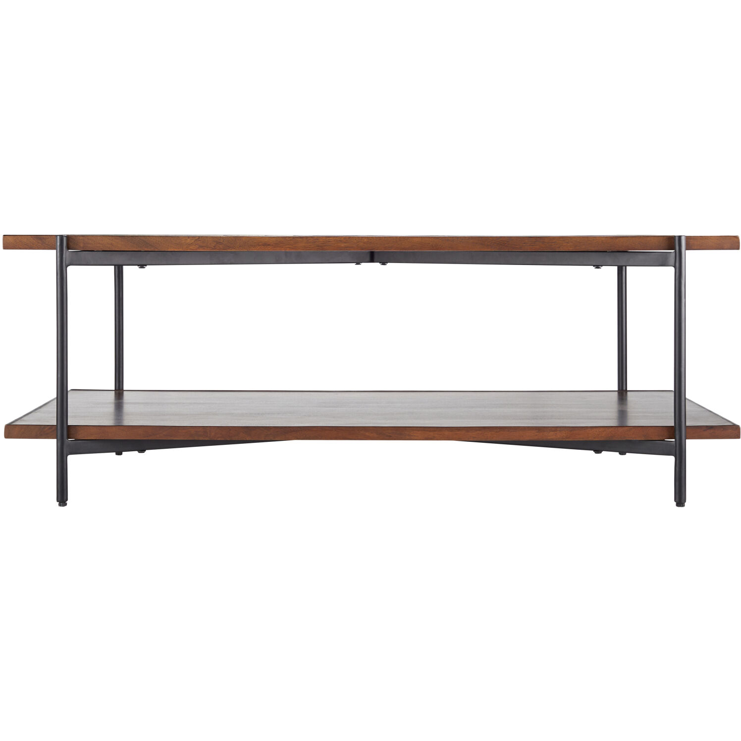 Judith 48 X 24 inch Top: Brown; Base: Gray Coffee Table