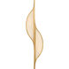 Kelly Wearstler Avant 2 Light 6.25 inch Antique-Burnished Brass Curved Sconce Wall Light, Large