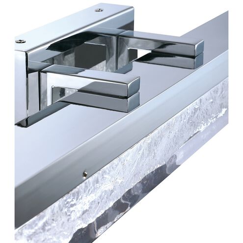 Ice Age 1 Light 24 inch Chrome Vanity Light Wall Light