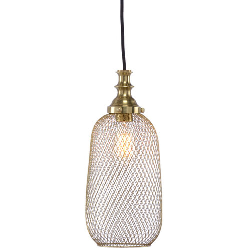 Wildwood 1 Light 7 inch Antique Brass Pendant Ceiling Light