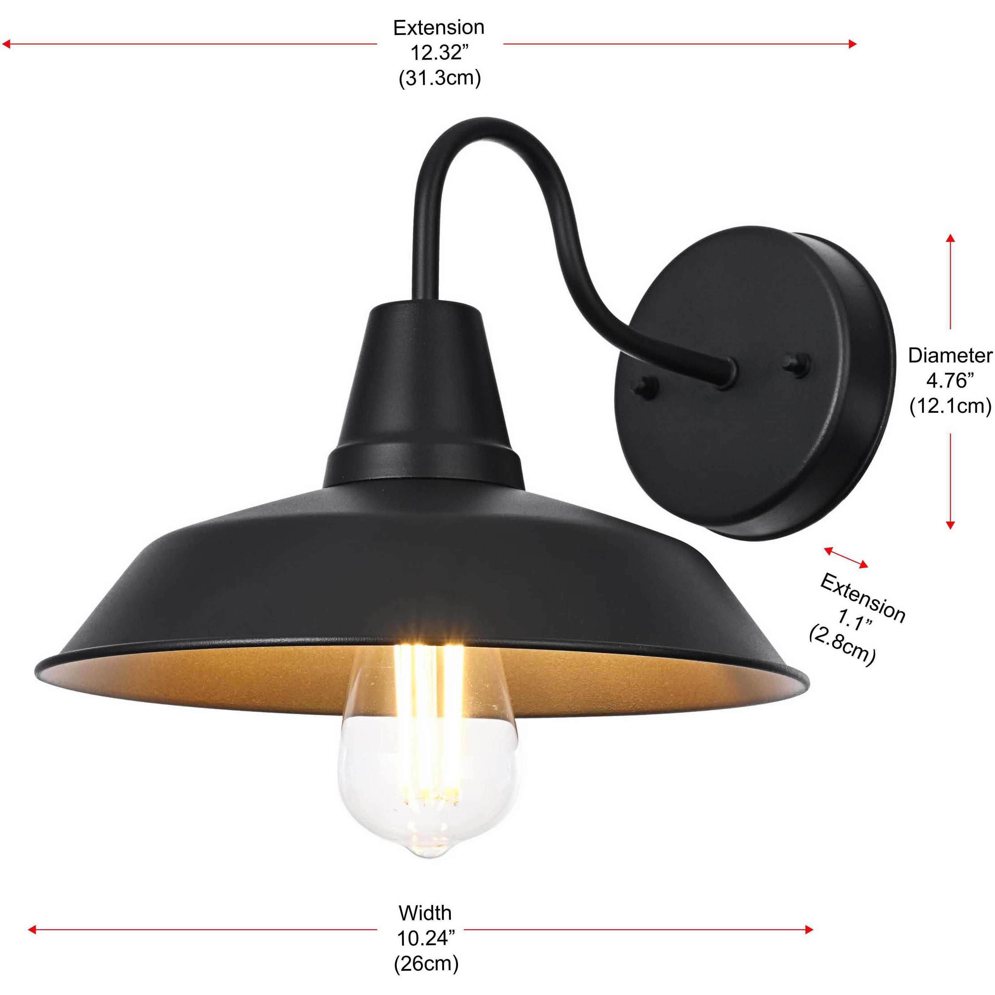 Tinsley 1 Light 8 inch Black Outdoor Wall Sconce