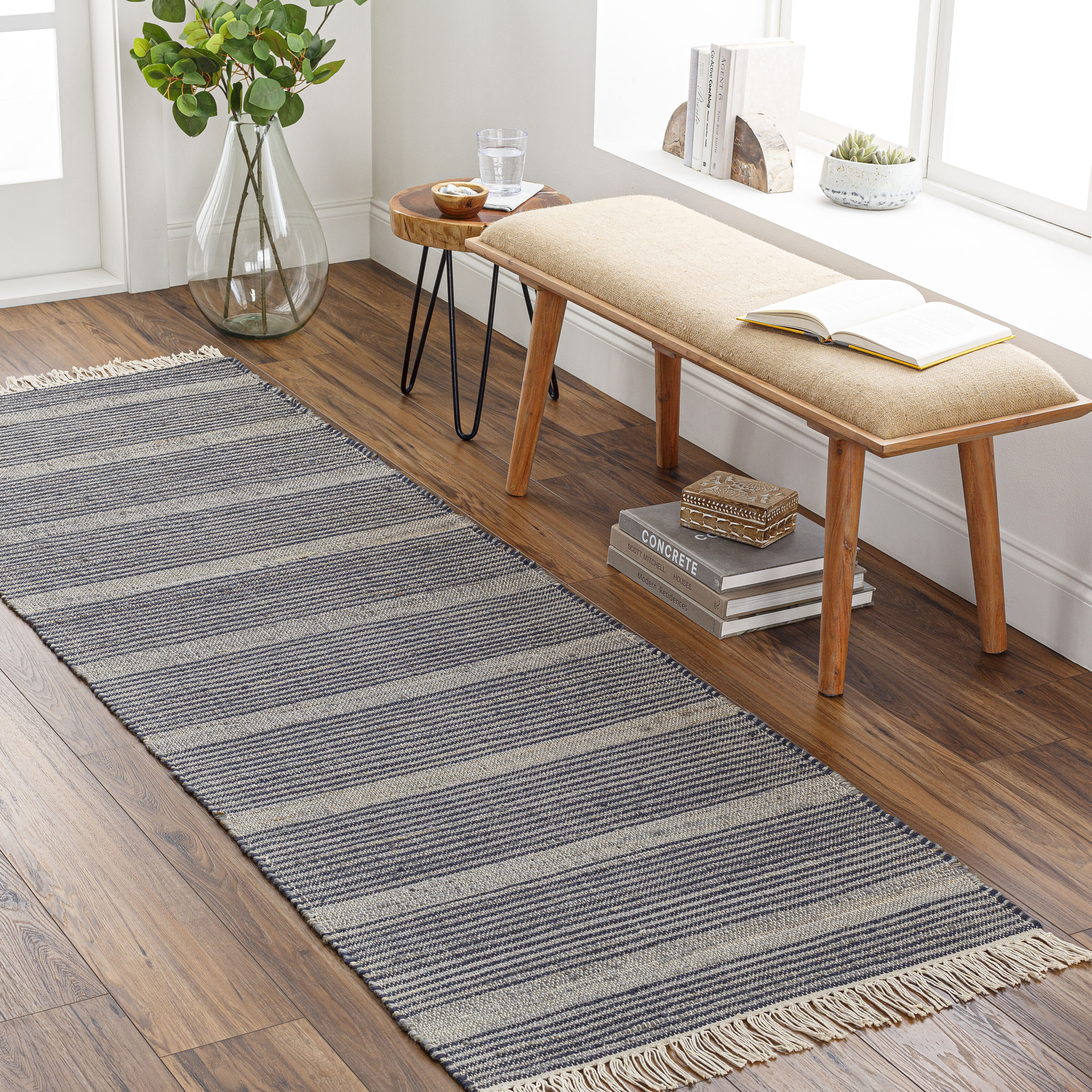 Trabzon 96 X 30 inch Sage Rug, Runner
