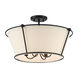 Pulito 4 Light 21 inch Matte Black Convertible Pendant Ceiling Light