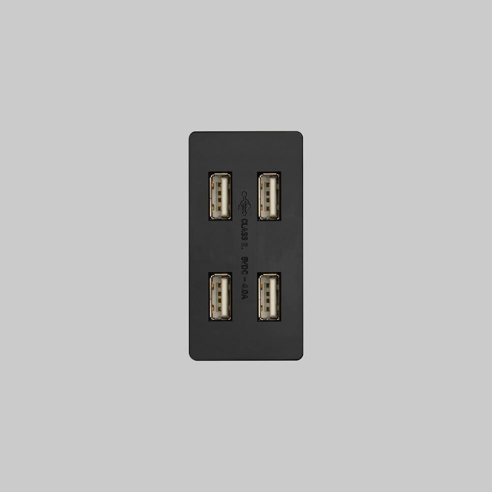 Outlet 5 Black Module, USB
