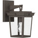 Belmont 1 Light 11.25 inch Twilight Bronze Outdoor Sconce