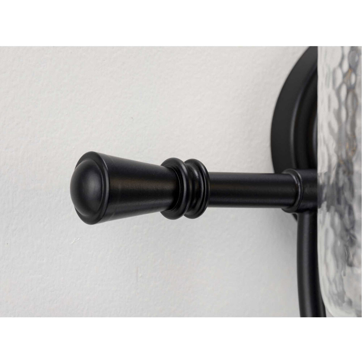 Bowman 2 Light 16 inch Matte Black Bath Vanity Wall Light
