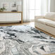 Artema 114 X 79 inch Black/Grey Rug in 6 x 9