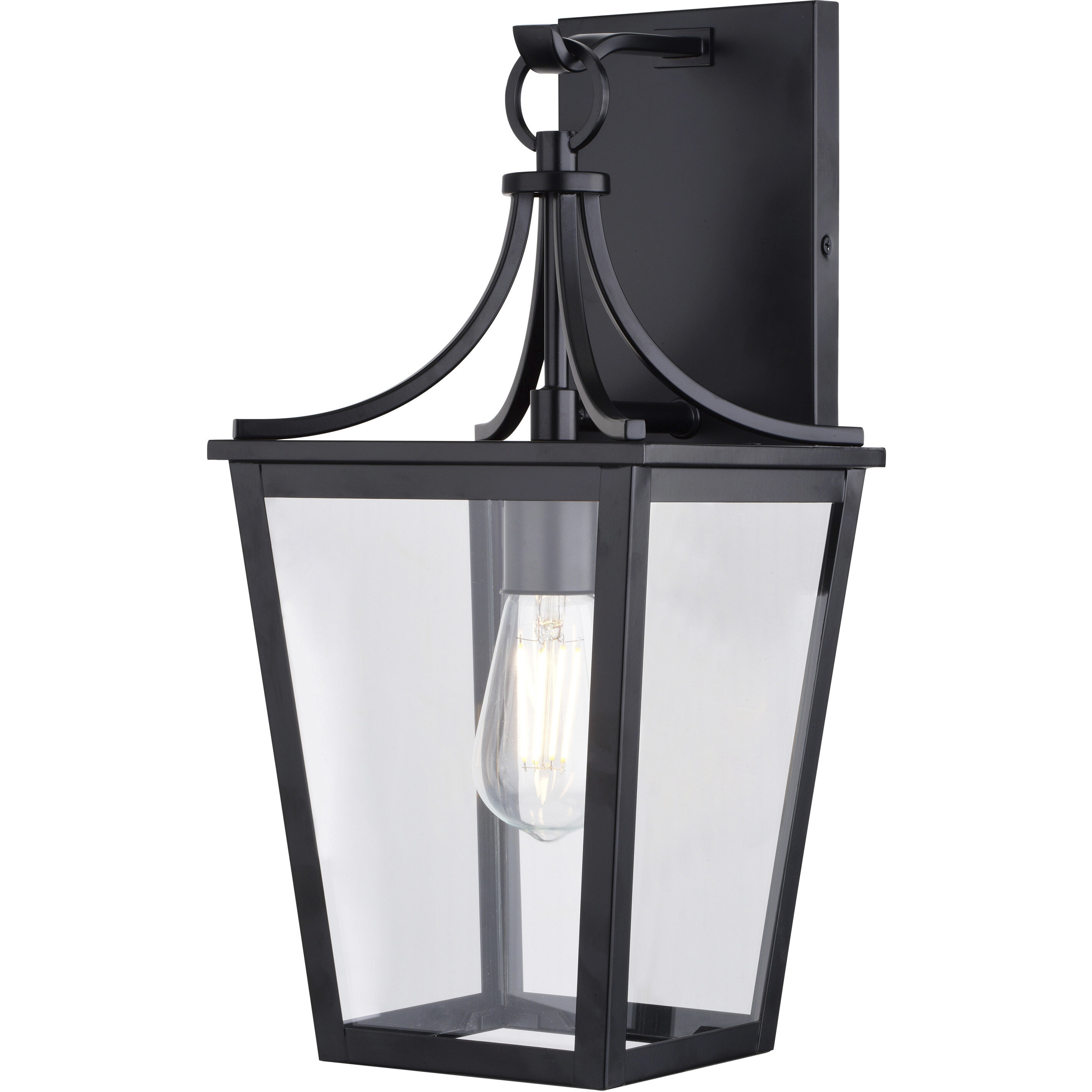 Cottage Grove 1 Light 16 inch Matte Black Outdoor Wall Lantern