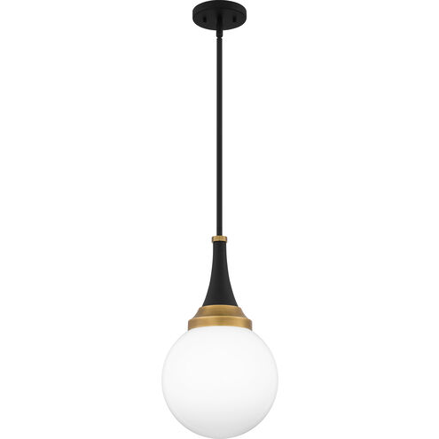 Arlo 1 Light 10 inch Matte Black Pendant Ceiling Light