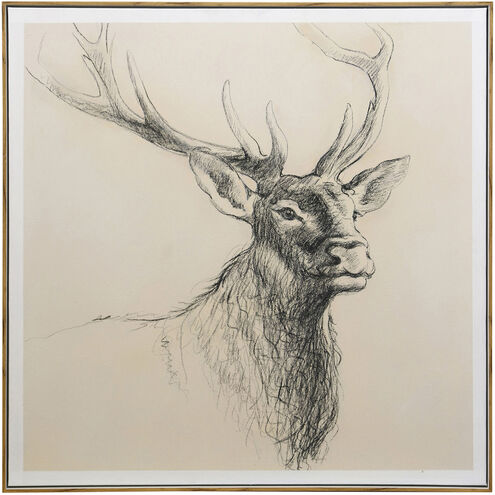 Leander Multi - Beige and Tan and Charcoal and Black Wall Art